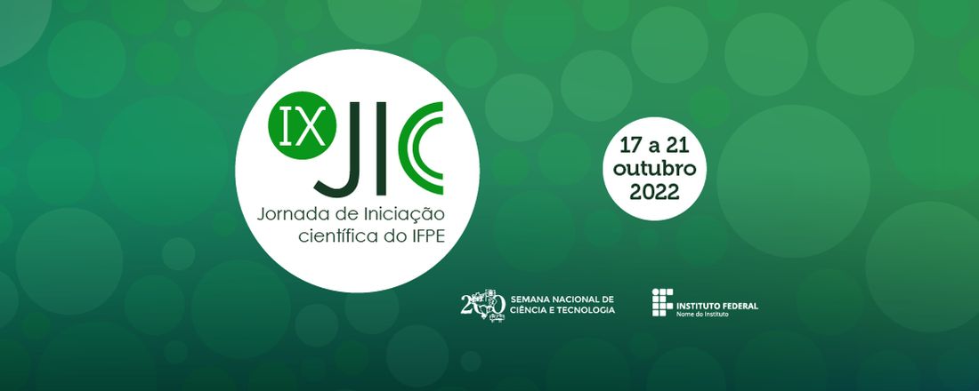 IX Jornada de Iniciação Científica do IFPE (IX JIC)