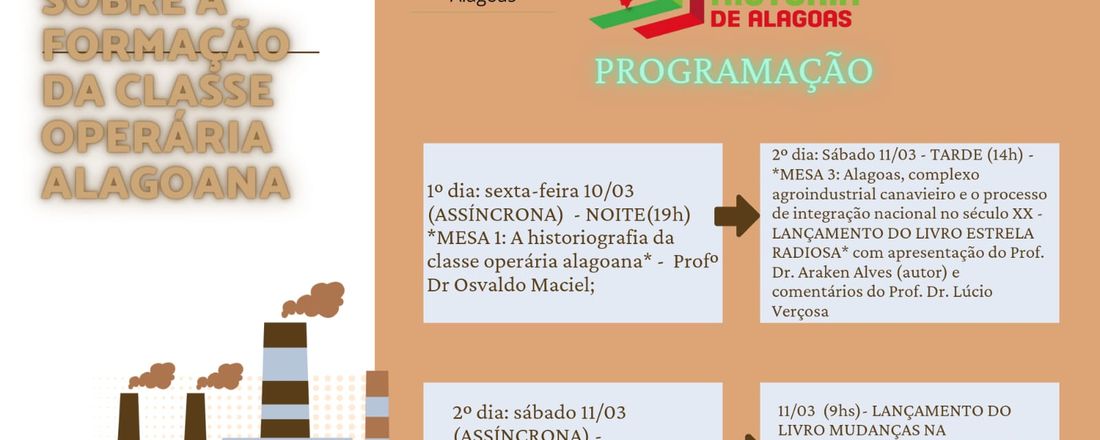 2º SEMINÁRIO SOBRE A FORMAÇÃO DA CLASSE OPERÁRIA ALAGOANA
