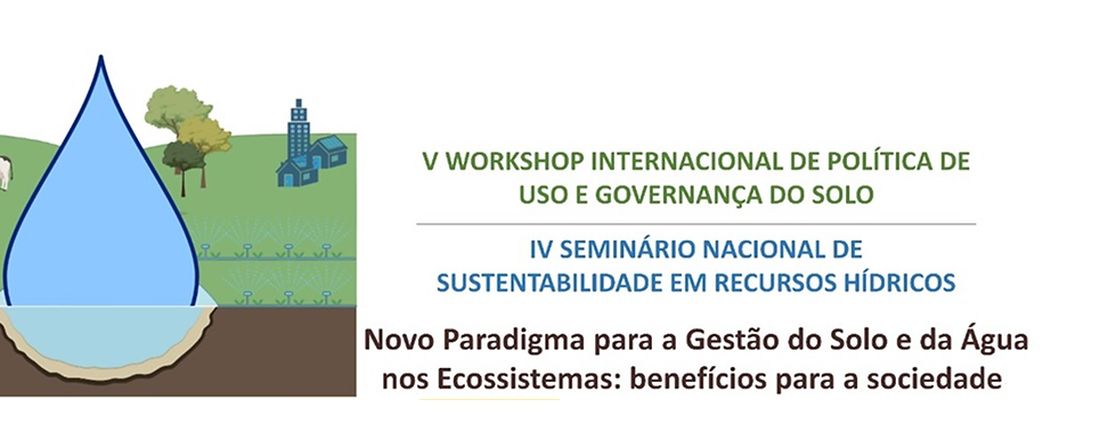 V Workshop de Política de Uso e Governança do Solo e IV Seminário Internacional de Sustentabilidade em Recursos Hídricos