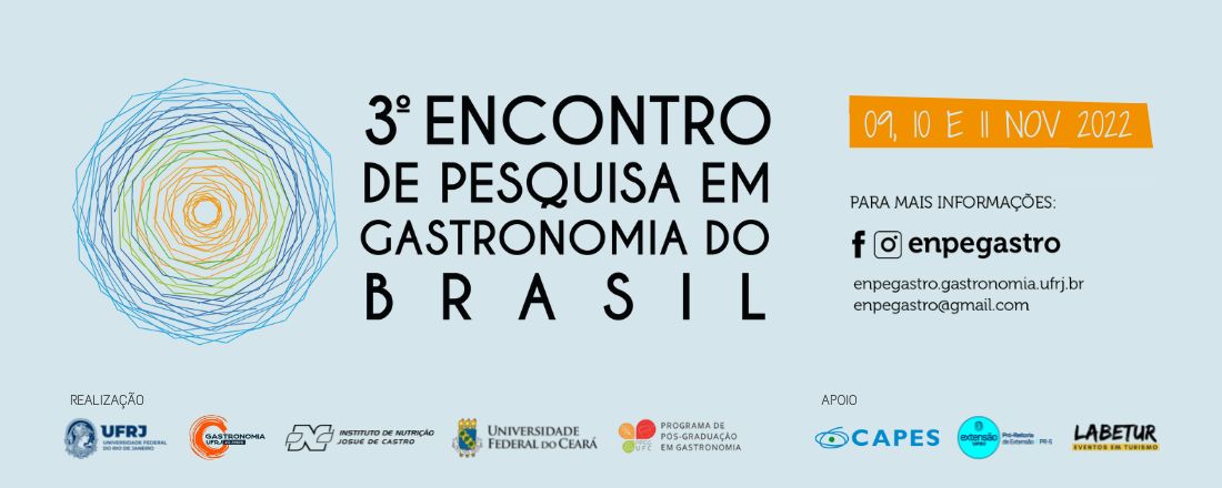 3º Encontro de Pesquisa em Gastronomia do Brasil