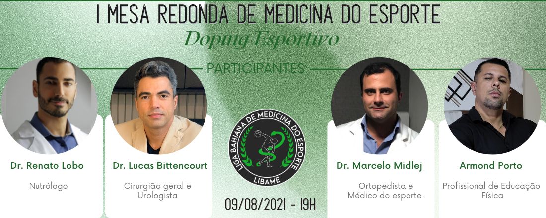 I MESA REDONDA DE MEDICINA DO ESPORTE - DOPING ESPORTIVO