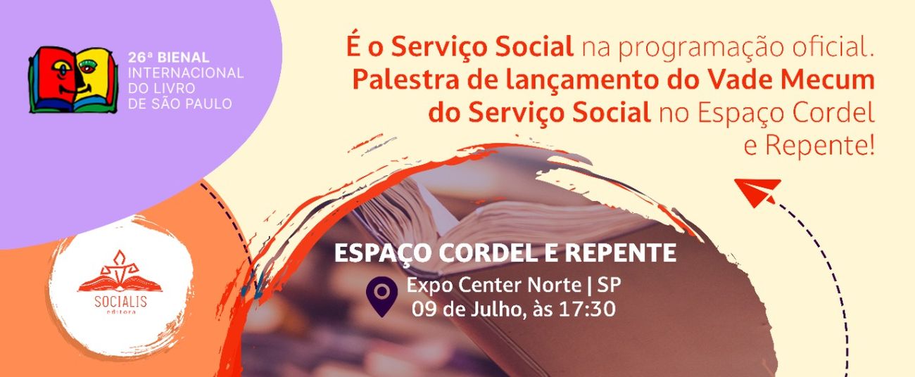Lançamento do Vade Mecum do Serviço Social na Bienal Internacional de SP