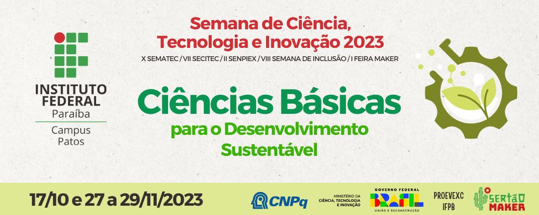 Semana de Ciência, Tecnologia e Inovação 2023 do IFPB Campus Patos