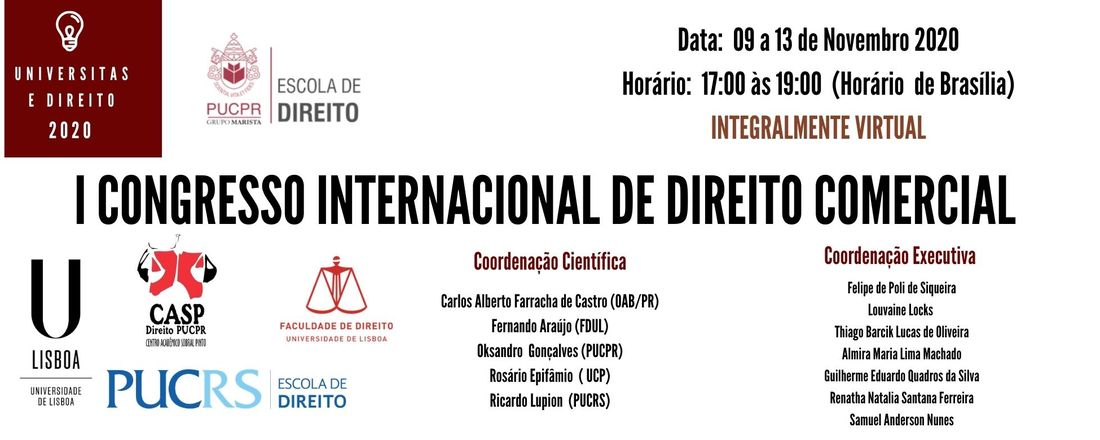 I Congresso Internacional de Direito Comercial