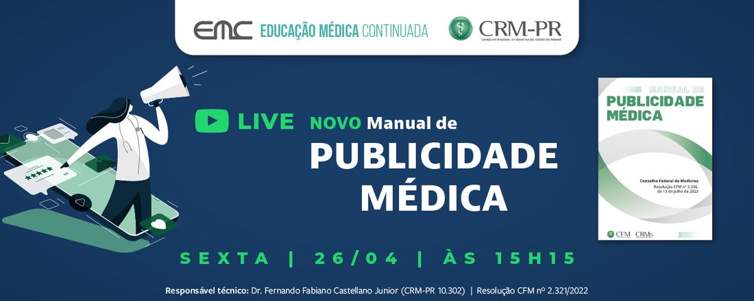 Live: Novo Manual de Publicidade Médica