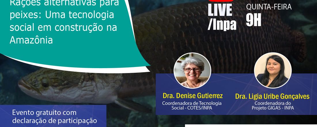 LIVE - Rações alternativas para peixes: Uma tecnologia social em construção na Amazônia