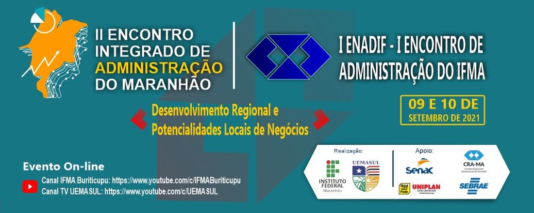 II Encontro Integrado de Administração do Maranhão +  I ENADIF - I Encontro de Administração do IFMA