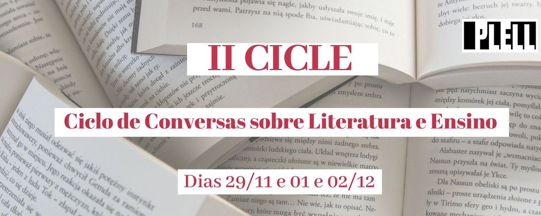 II CICLE - Ciclo de Conversas sobre Literatura e Ensino