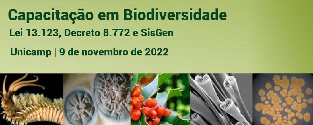 Capacitação em Biodiversidade: Lei 13.123, Decreto 8.772 e SisGen