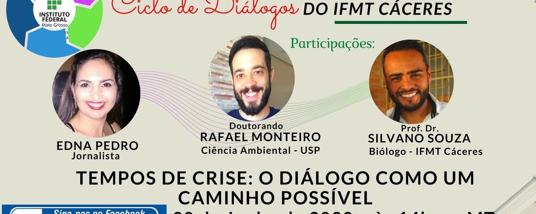 VI Ciclo de Diálogos do IFMT Cáceres: Educação em Tempos de Pandemia