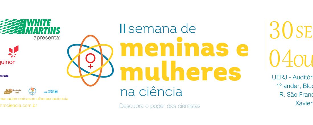 Inscrição para as OFICINAS da II Semana de Meninas e Mulheres na Ciência