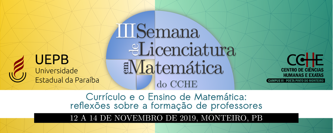 III SELIMA - Semana de Licenciatura em Matemática do CCHE