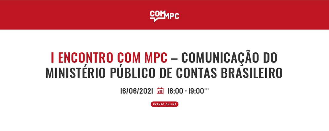I Encontro COM MPC – Comunicação do Ministério Público de Contas Brasileiro
