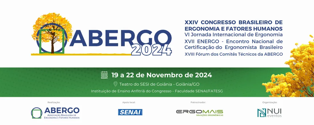 XXIV Congresso Brasileiro de Ergonomia e Fatores Humanos (ABERGO 2024)