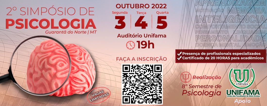 2º Simpósio de Psicologia - UNIFAMA/2022