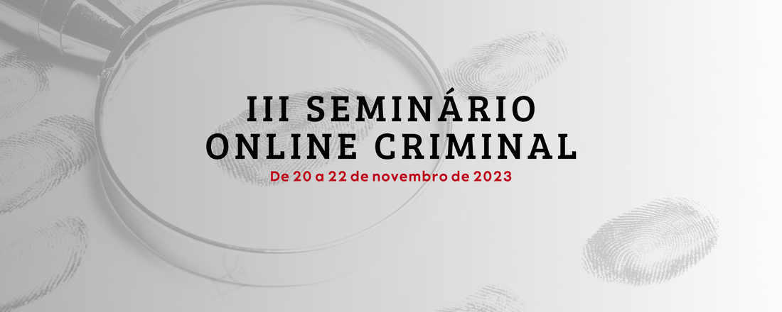 III Seminário Online Criminal