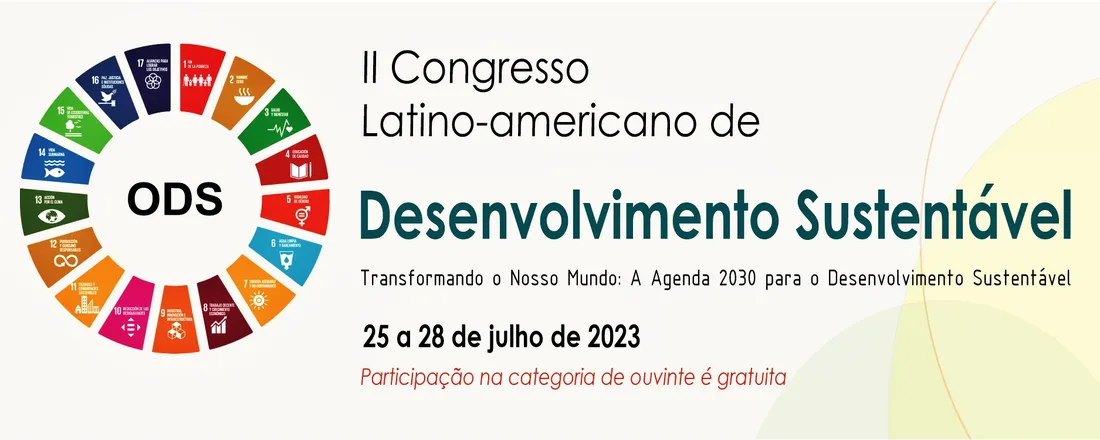 II Congresso Latino-americano de Desenvolvimento Sustentável