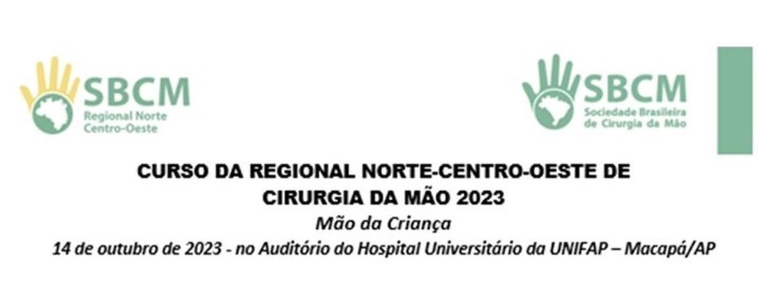 CURSO DA REGIONAL NORTE-CENTRO-OESTE DA SOCIEDADE BRASILEIRA DE CIRURGIA DA MÃO