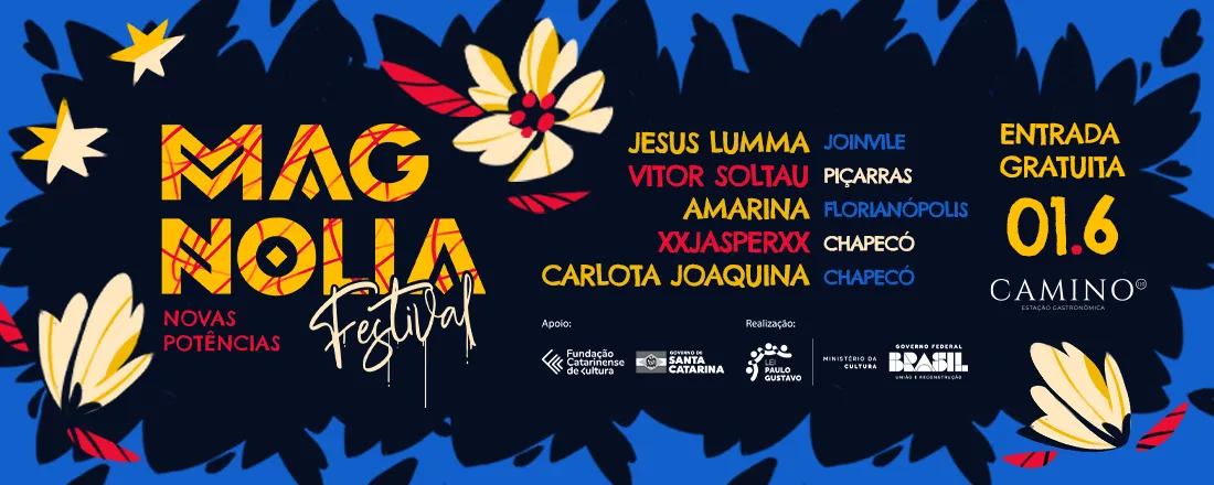 Novas Potências Magnólia Festival com Jesus Lumma, Vitor Soltau, AMarina e mais