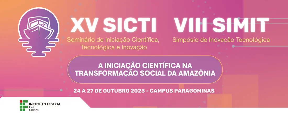 XV Seminário de Iniciação Científica, Tecnológica e Inovação
