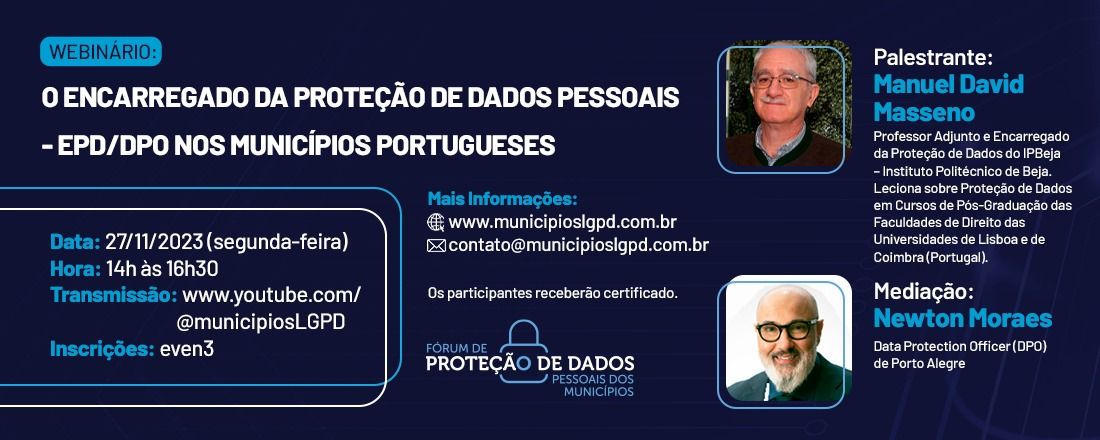 O Encarregado da Proteção de Dados Pessoais- EPD/DPO nos Municípios  Portugueses