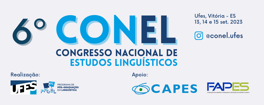 6º Congresso Nacional de Estudos Linguísticos - CONEL