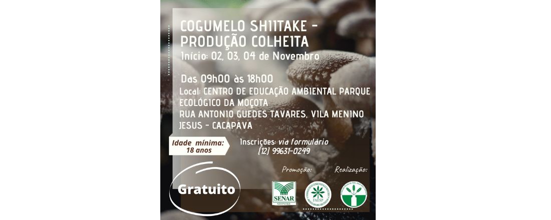 COGUMELO SHIITAKE - PRODUCAO E COLHEITA