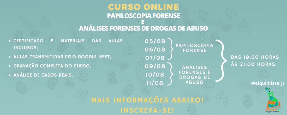 Curso Online de Papiloscopia Forense e Analises Foreses de Drogas de Abuso