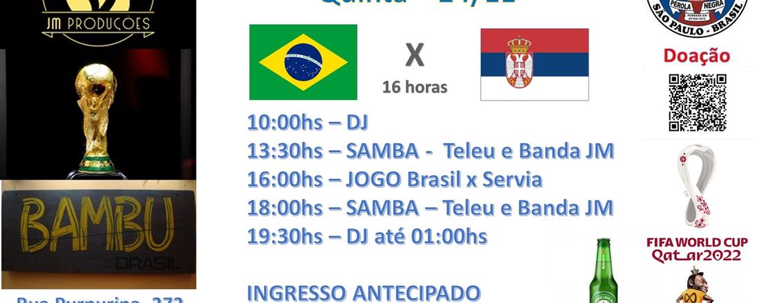 Jogo Brasil X Servia - 24/11 - 16 horas