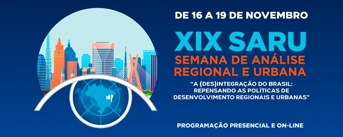 XIX Semana de Análise Regional e Urbana