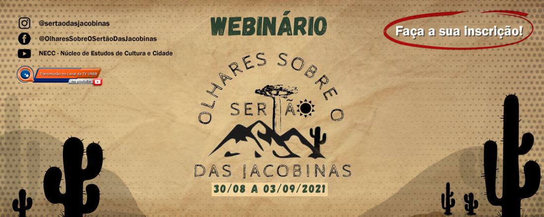 Webinário Olhares sobre o Sertão das Jacobinas