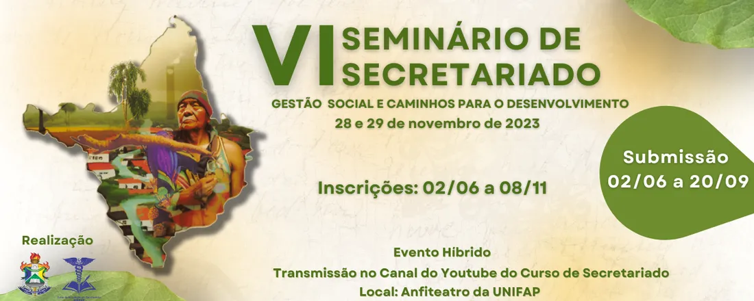 VI Seminário de Secretariado: Gestão Social e caminhos para o desenvolvimento