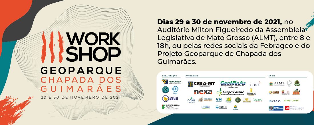 III WORKSHOP GEOPARQUE DE CHAPADA DOS GUIMARÃES