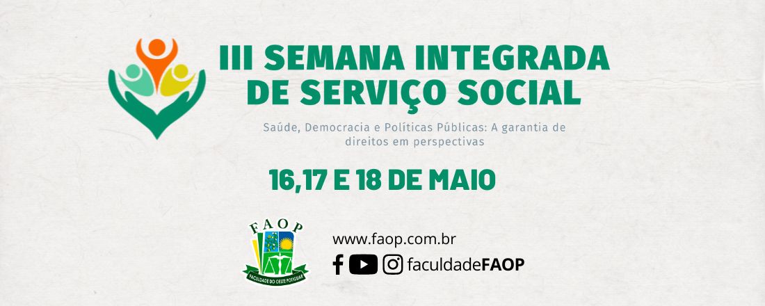 3ª SEMANA INTEGRADA DE SERVIÇO SOCIAL