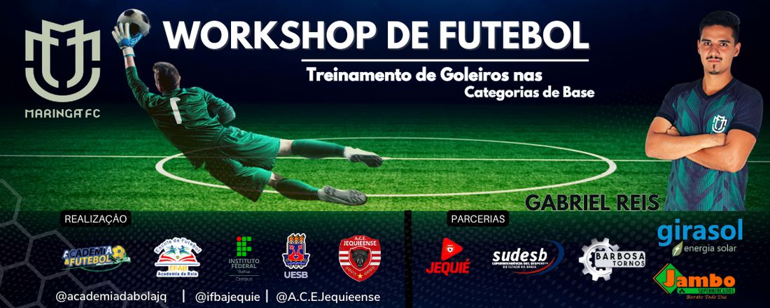 Workshop de Futebol - Treinamento de GOLEIROS nas categorias de Base