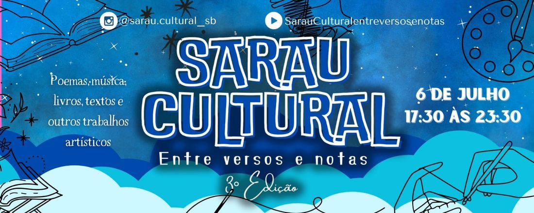 Sarau Cultural: entre versos e notas 3° edição