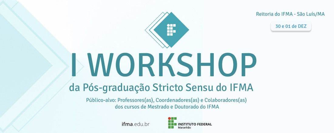 I Workshop de Pós-graduação do IFMA