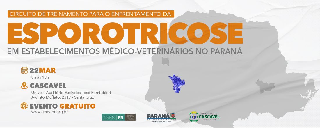 Cascavel: Circuito de treinamento sobre o enfrentamento da Esporotricose em estabelecimentos médico-veterinários do Paraná