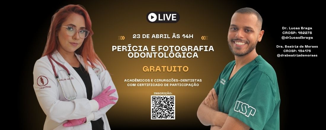 Live: Perícia e Fotografia Odontológica