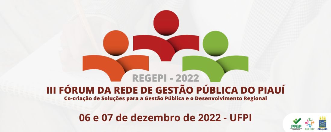 Fórum da Rede de Gestão Pública do Piauí - III Regepi