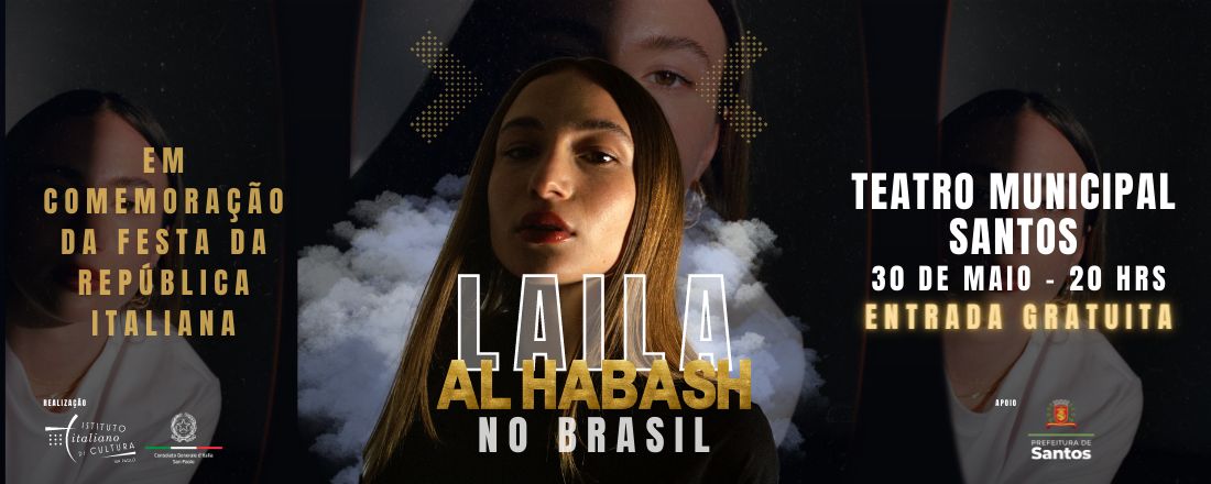 Laila Al Habash no Brasil - Santos