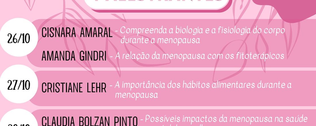 I Jornada Online sobre a Menopausa