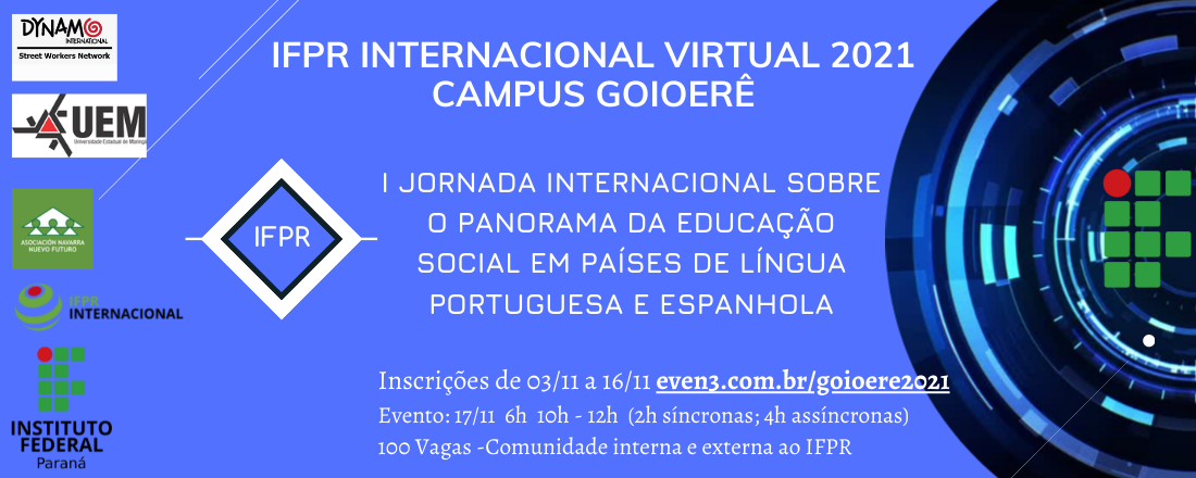 I Jornada internacional sobre o panorama da Educação Social em países de língua portuguesa e espanhola.