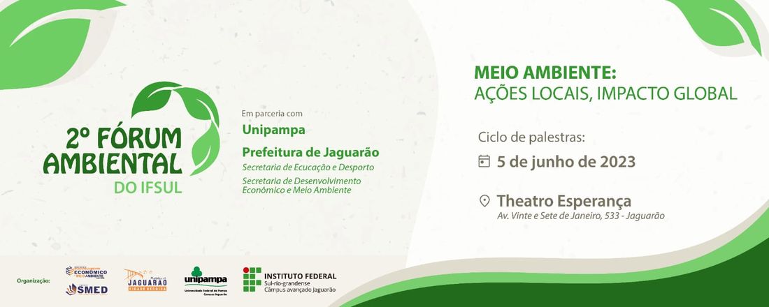 2º Fórum Ambiental IFSul - Ciclo de palestras em Jaguarão